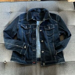 Wrangler, jeans jacket dark size large